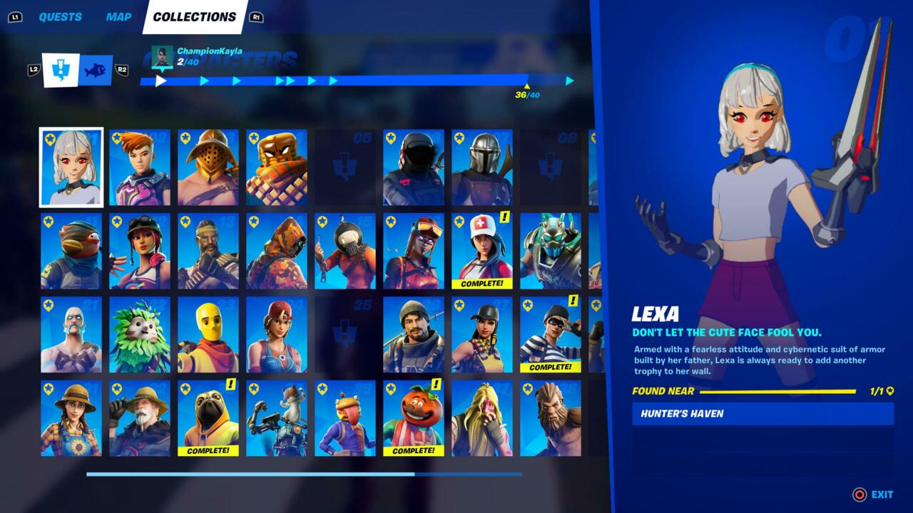 Fortnite's Collection Tab