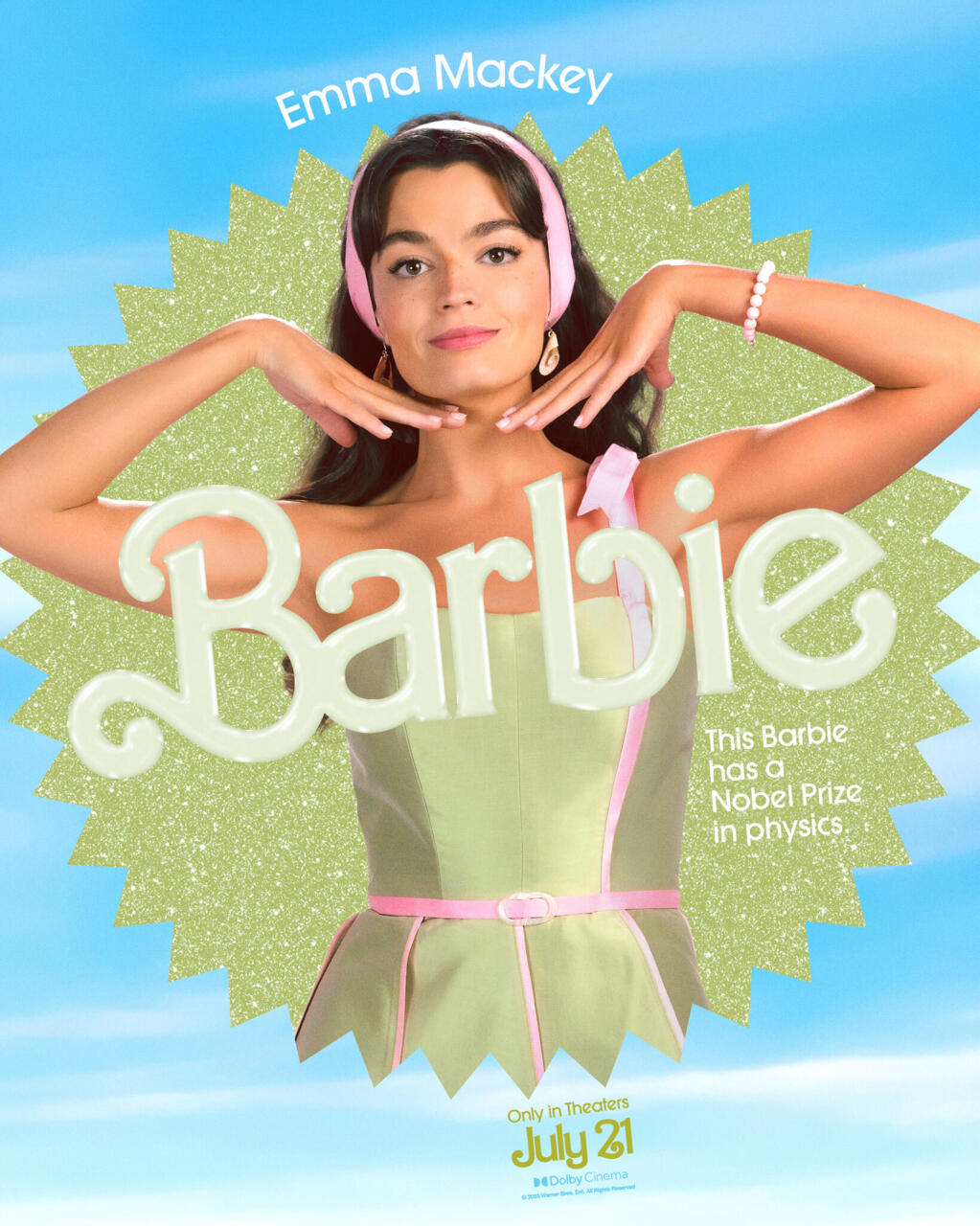 Emma Mackey as Nobel Prize Winner Barbie
