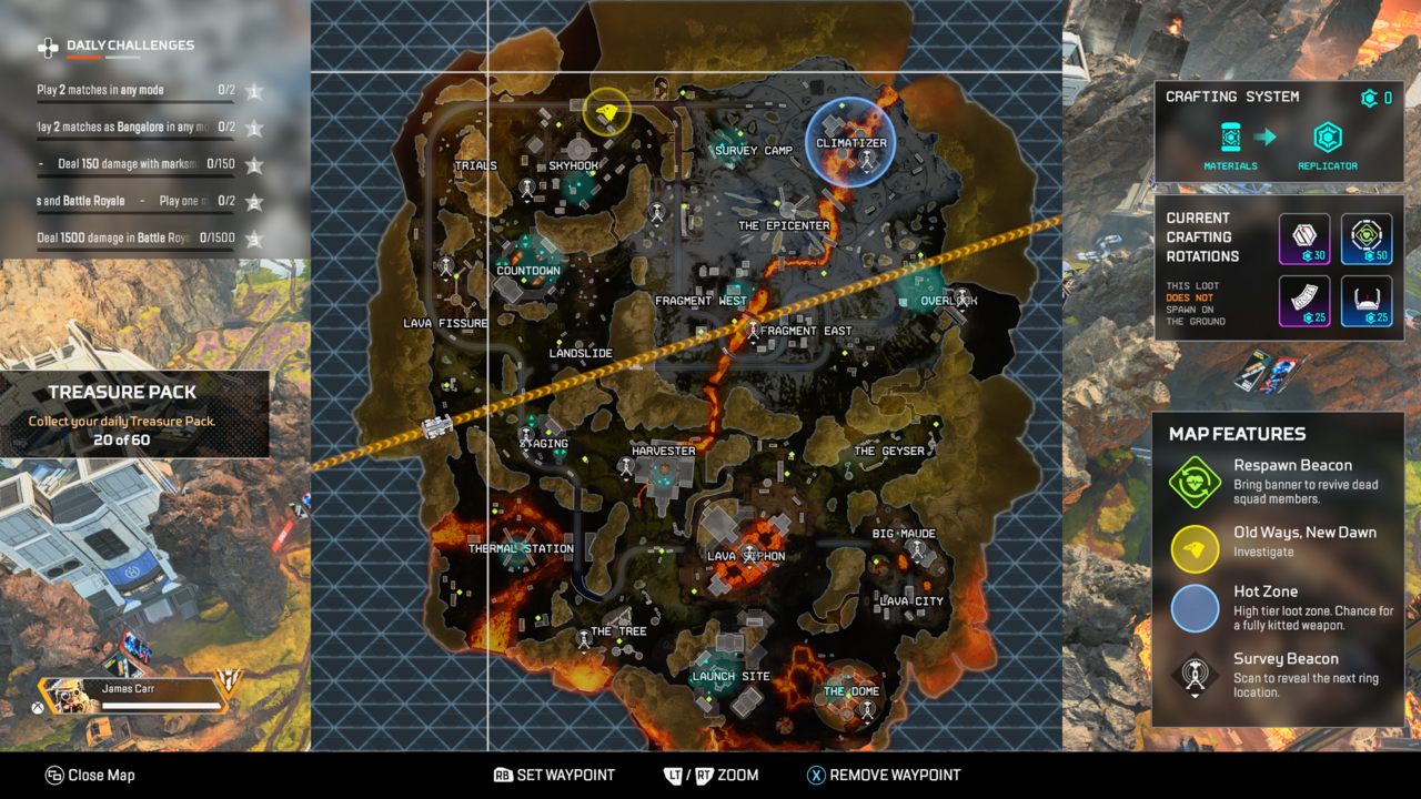 One of the White Raven's Chapter 2 spawn locations