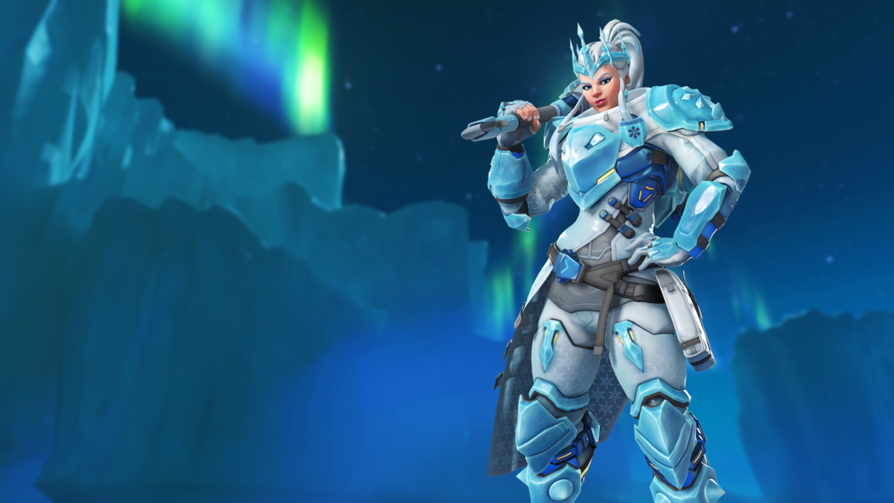 Completing six challenges in the limited-time modes will earn you the Ice Queen Brigitte skin.