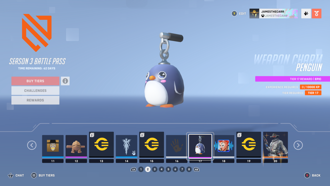 Tier 17 - Penguin Weapon Charm