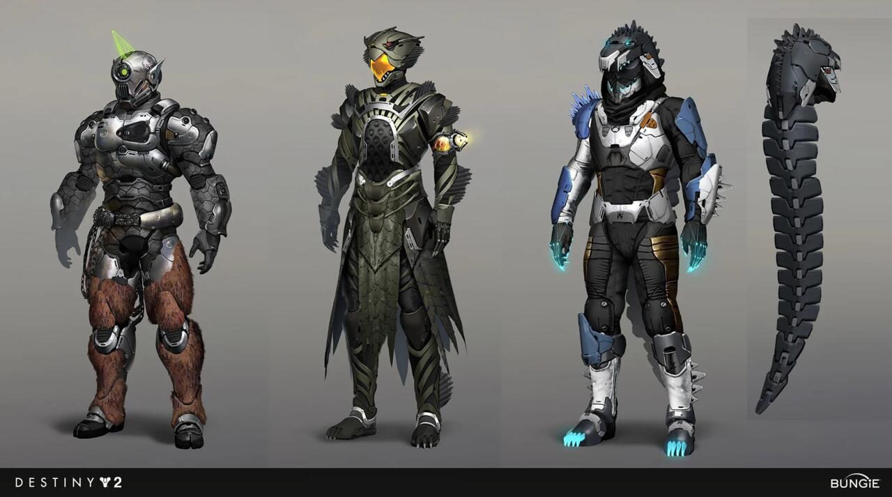 Destiny 2 monster armor designs