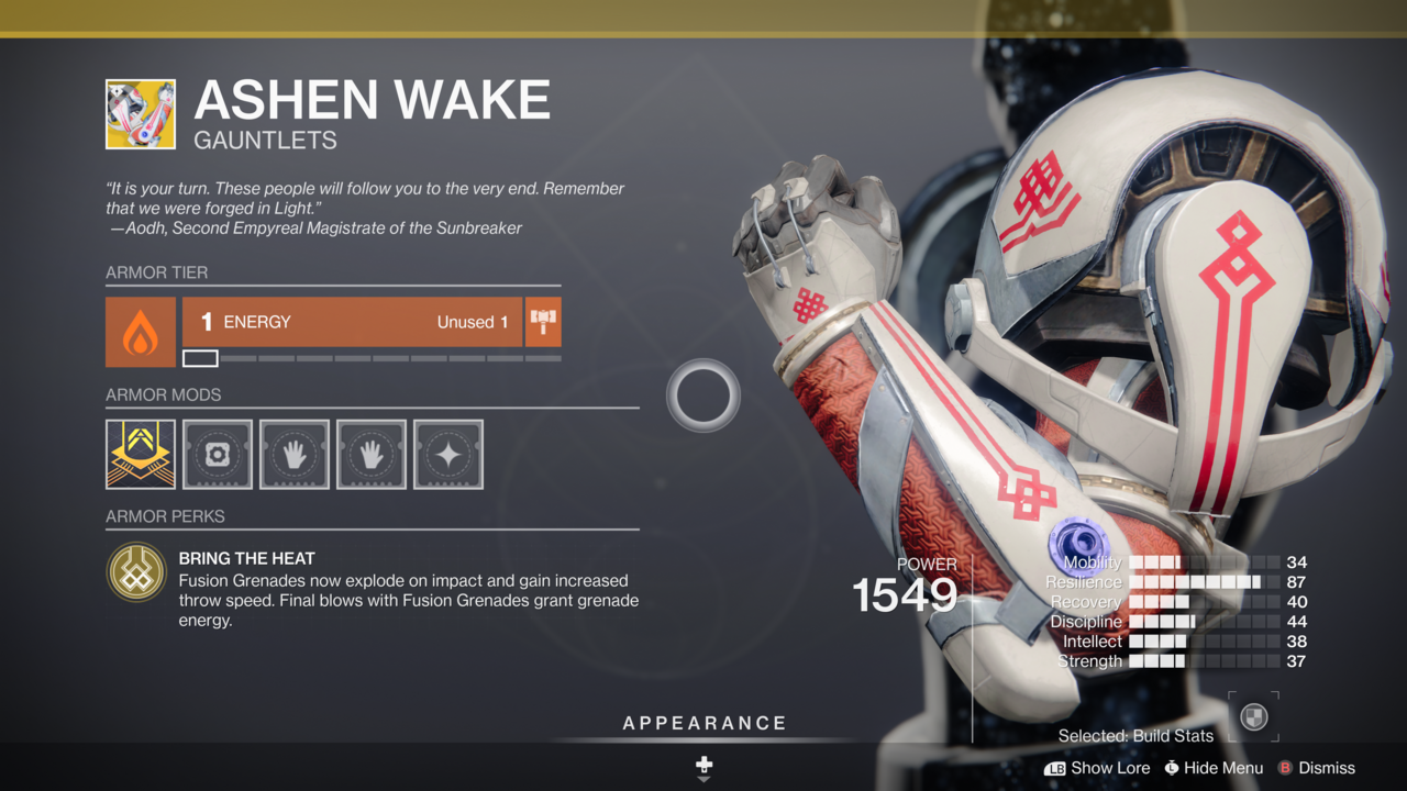 Everybody gets a grenade with Ashen Wake.