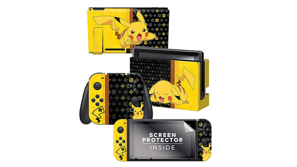 Controller Gear Nintendo Switch skin and screen protector: Pokemon set