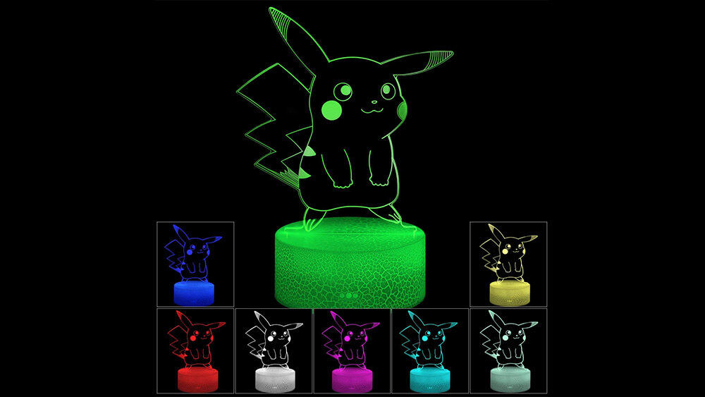 3D Illusion Pikachu LED night light
