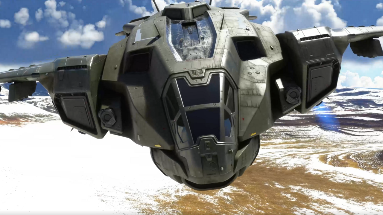 Microsoft Flight Simulator is adding Halo's Pelican