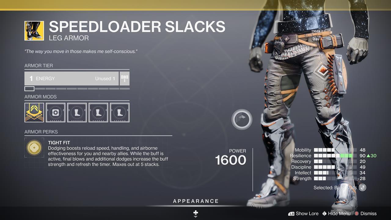 Speedloader Slacks - Hunter leg armor