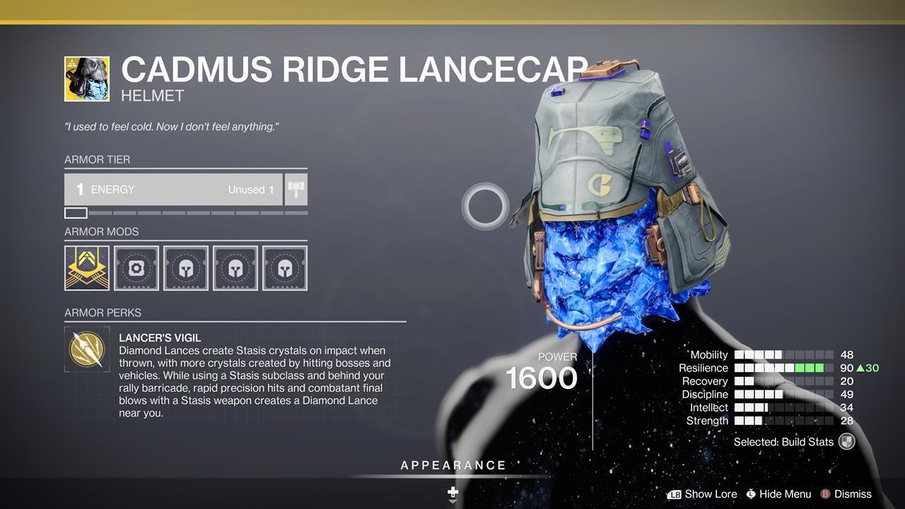 Cadmus Ridge Lancecap - Titan helmet