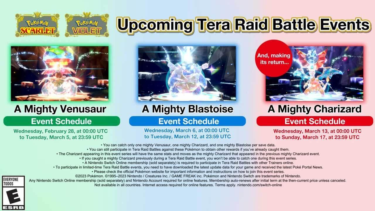 New Tera Raid battles coming to Pokemon Scarlet and Violet