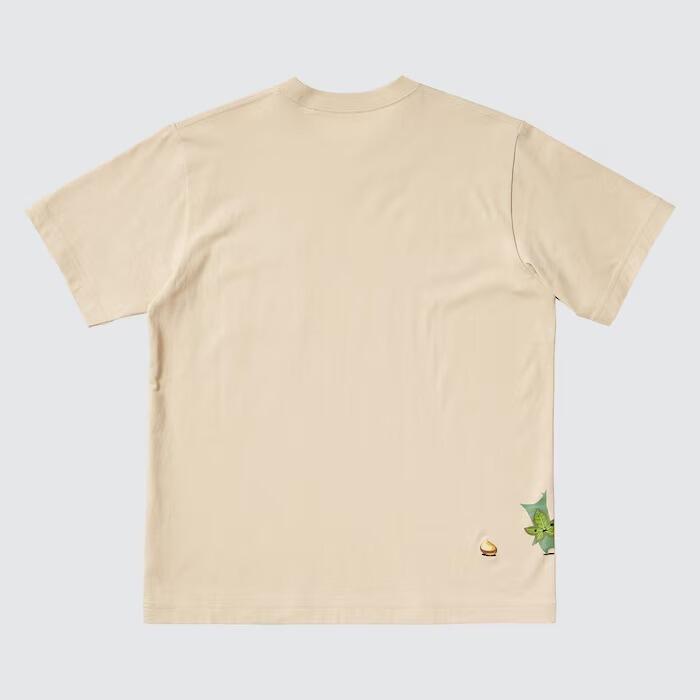 The Legend of Zelda: Tears of the Kingdom Short-Sleeve Graphic T-Shirt in Beige with Pocket (Back)
