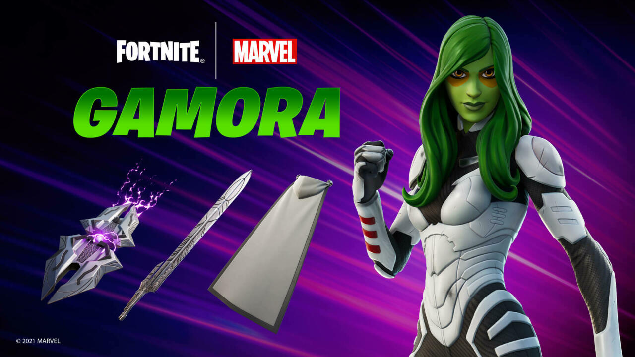 Gamora's arrival means nearly the full Guardians of the Galaxy team is in Fortnite.