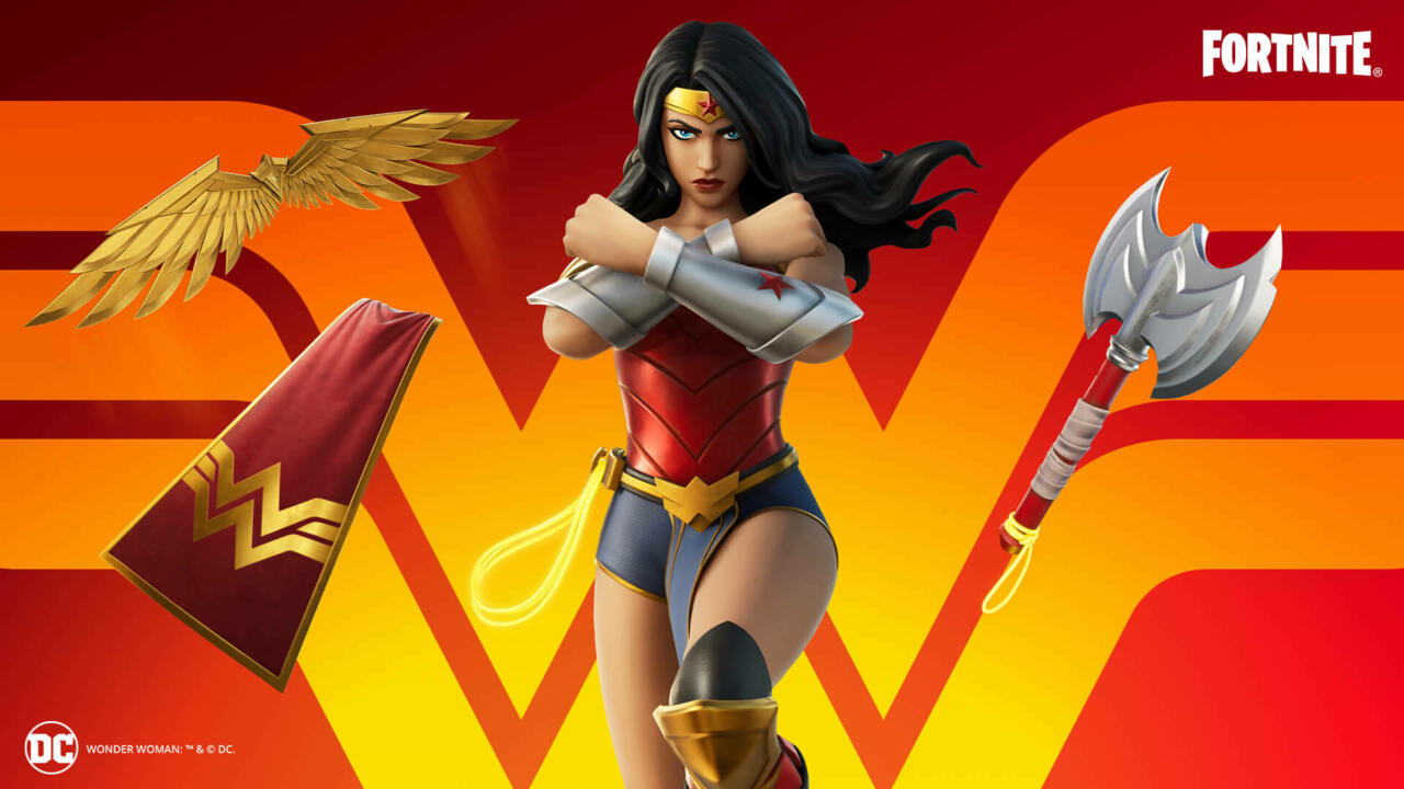 La llegada de Wonder Woman significa que la Liga de la Justicia está casi completa en Fortnite.