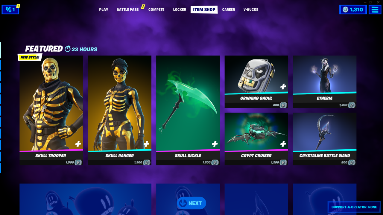 The Item Shop is certified spooky today.