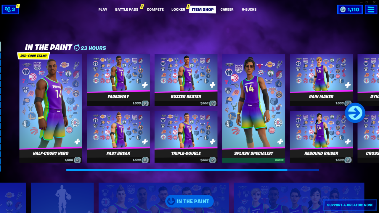 Fortnite shoots and scores with the return of NBA skins.