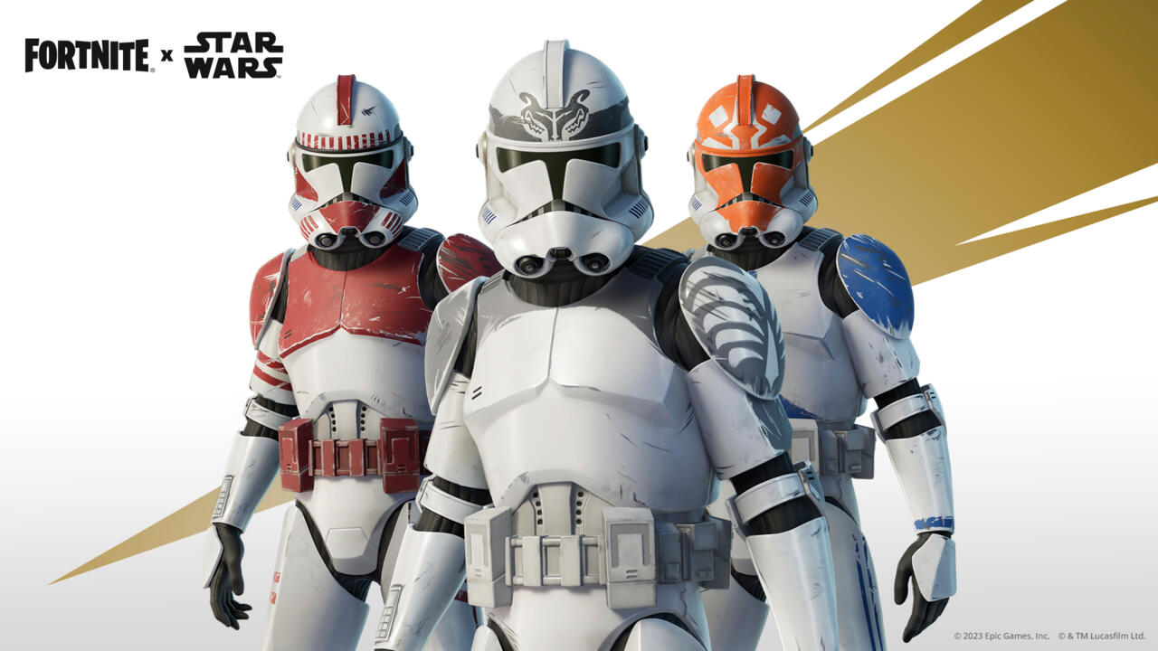 Clone Trooper variants: Wolf Pack Trooper, Ahsoka's Clone Trooper, Coruscant Clone Trooper