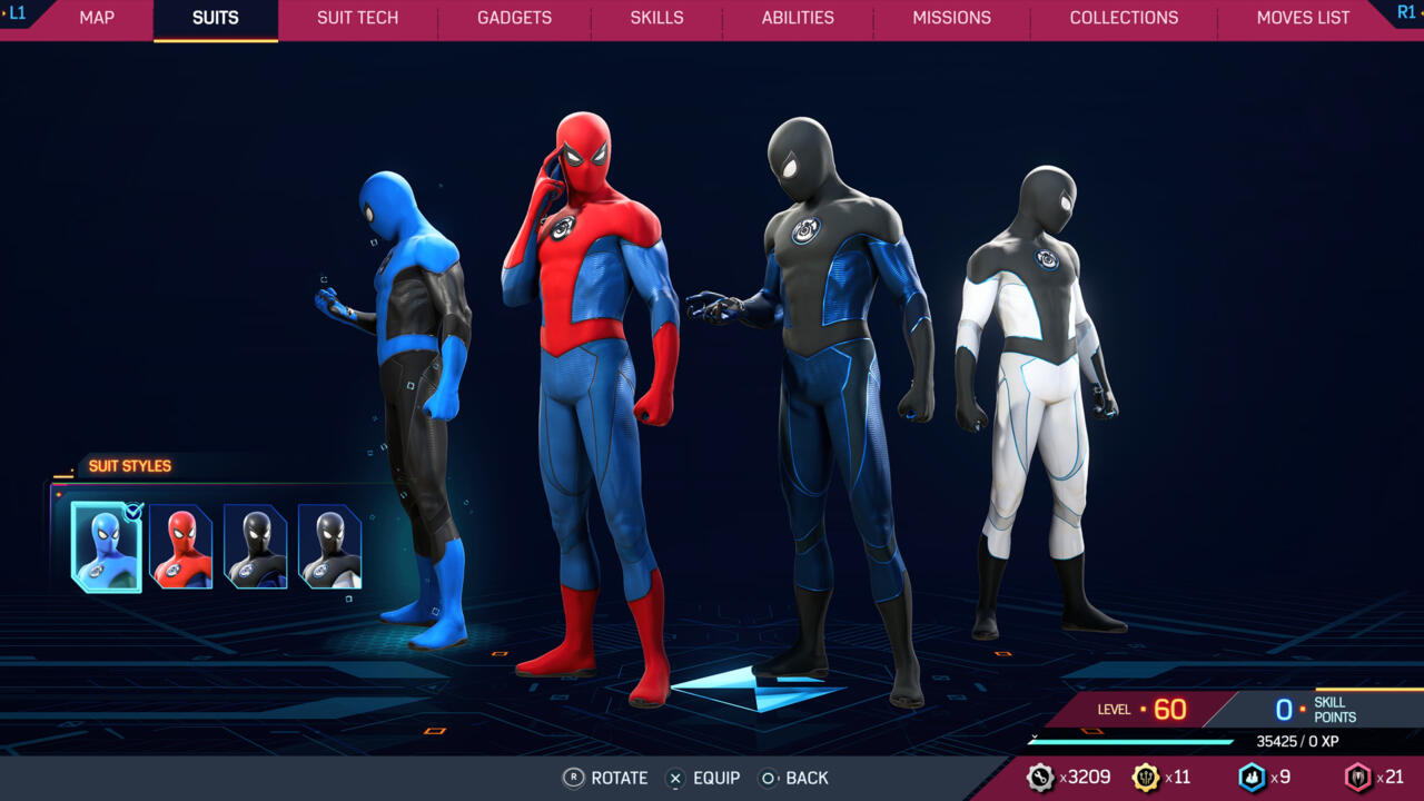 New Blue Suit Alternate Styles