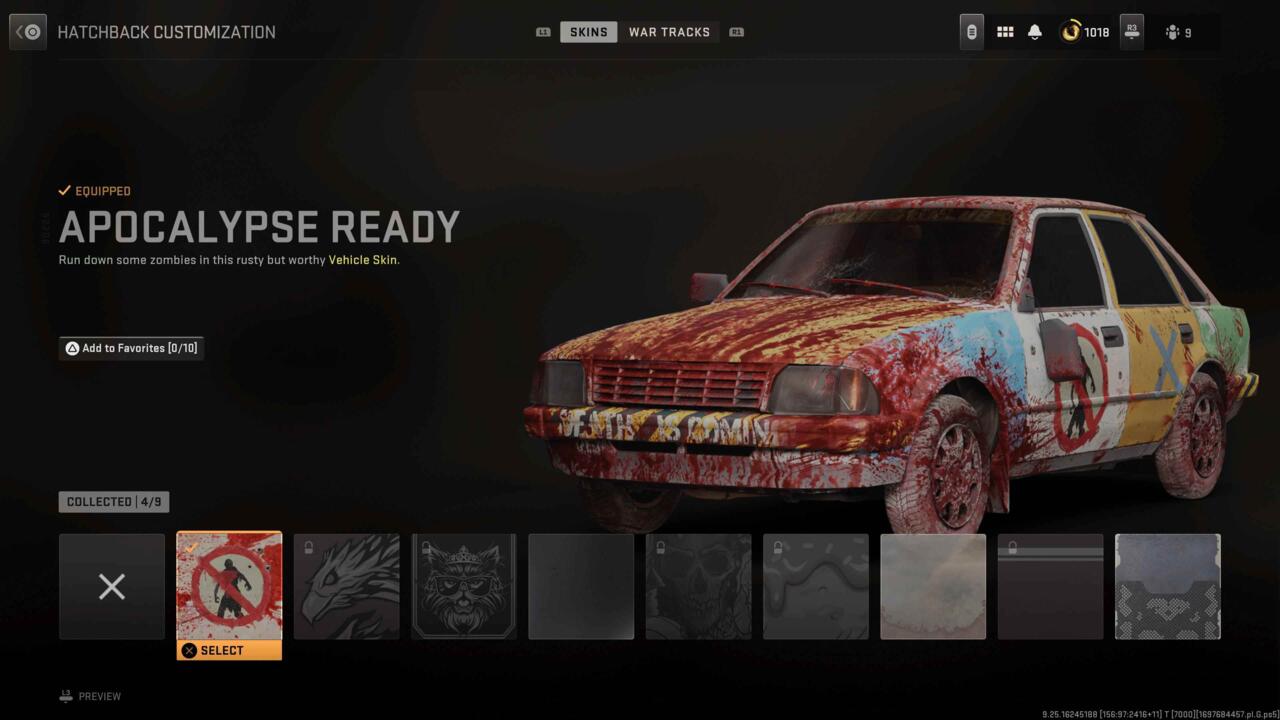 Apocalypse Ready vehicle skin
