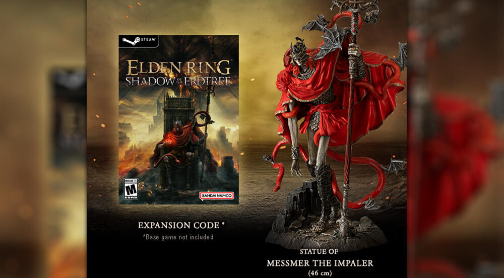 Shadows of the Erdtree collector's edition with Messmer the Impaler figure