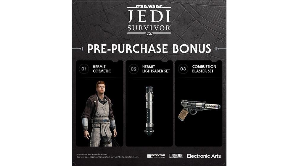 Star Wars Jedi: Survivor Preorder Bonuses