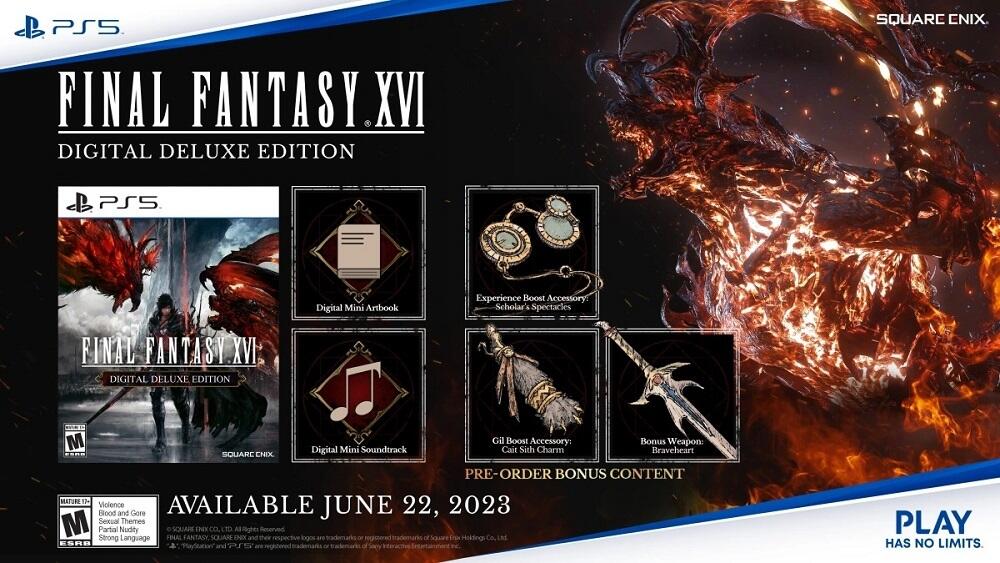 Preorder Final Fantasy XVI Deluxe Edition