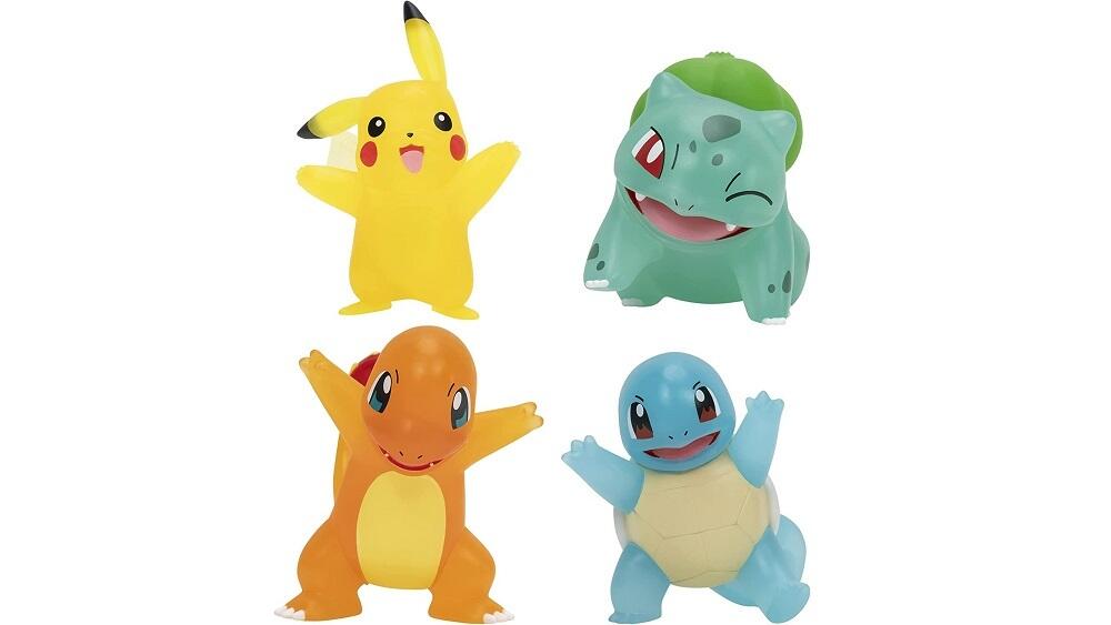 Pokemon Battle Figure 4-Pack (Pikachu, Charmander, Bulbasaur, Squirtle)