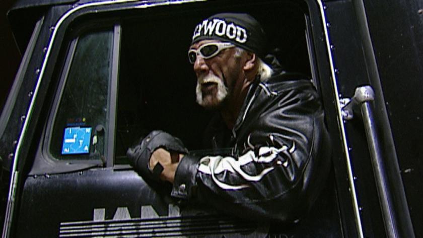 Hulk Hogan Drives A Mack Truck Into The Rock