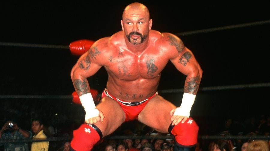 6. Perry Saturn Dumps Mike Bell On His Head