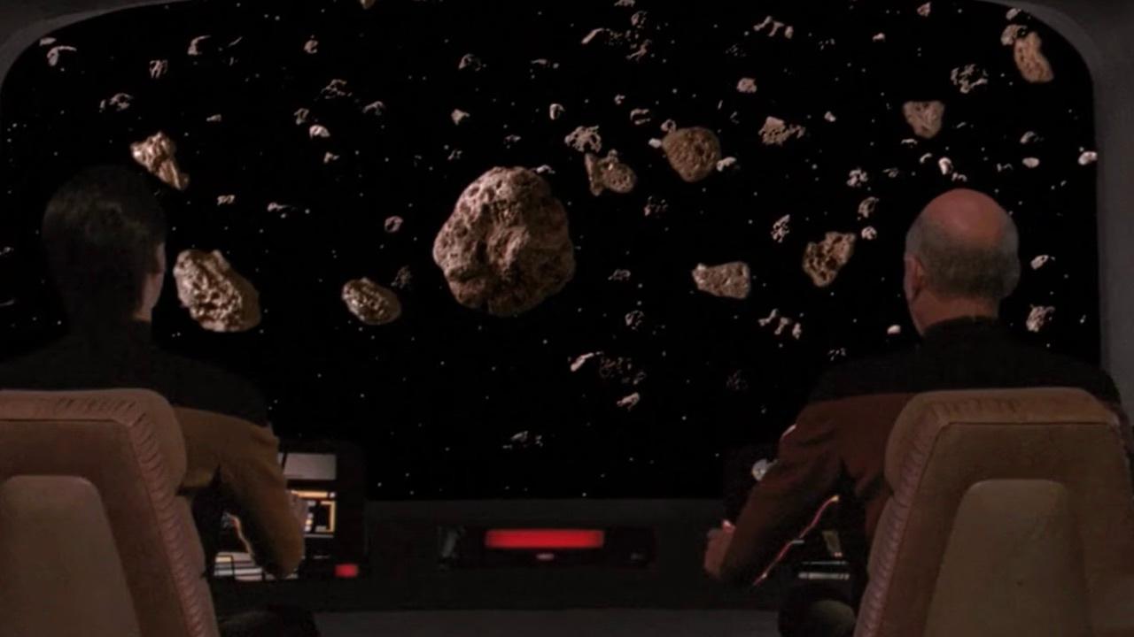 6. Picard Pilots The Enterprise Out Of An Asteroid Field