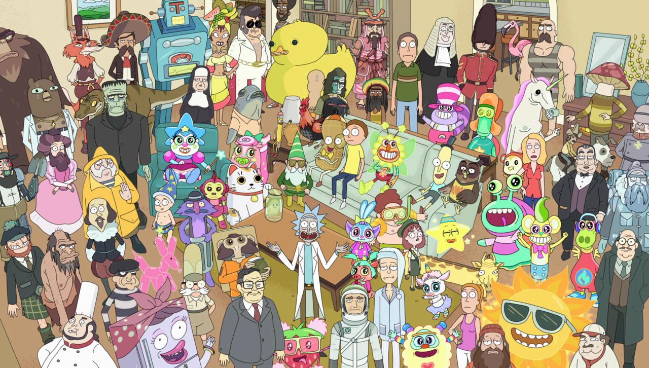 These are the Squanchiest characters in the [burps] universe, Morty.