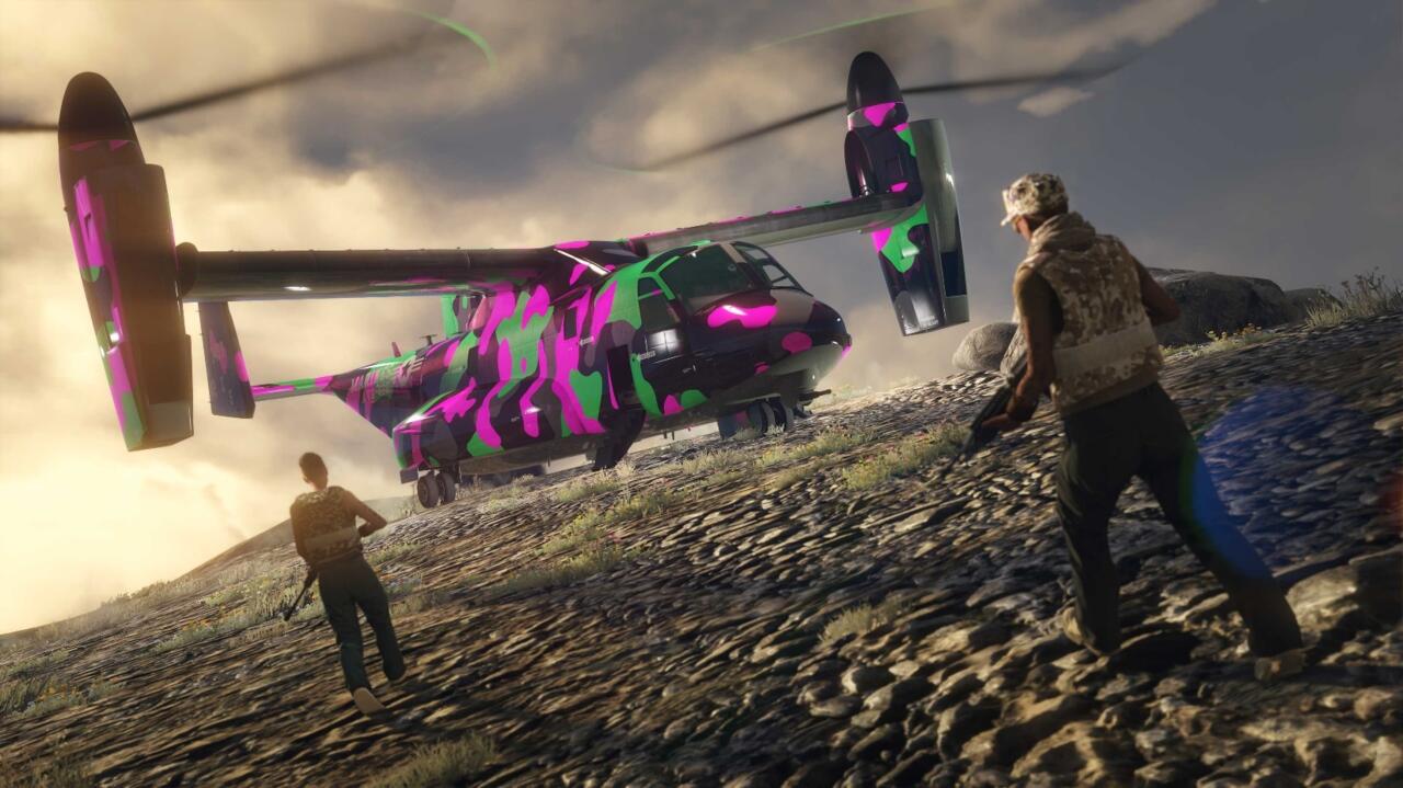 Rockstar is giving players the rare Pink & Green Camo Mammoth Avenger Livery for free this week.