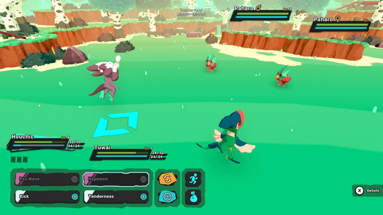 Every battle includes four Temtem, which makes strategizing a bit more involved.