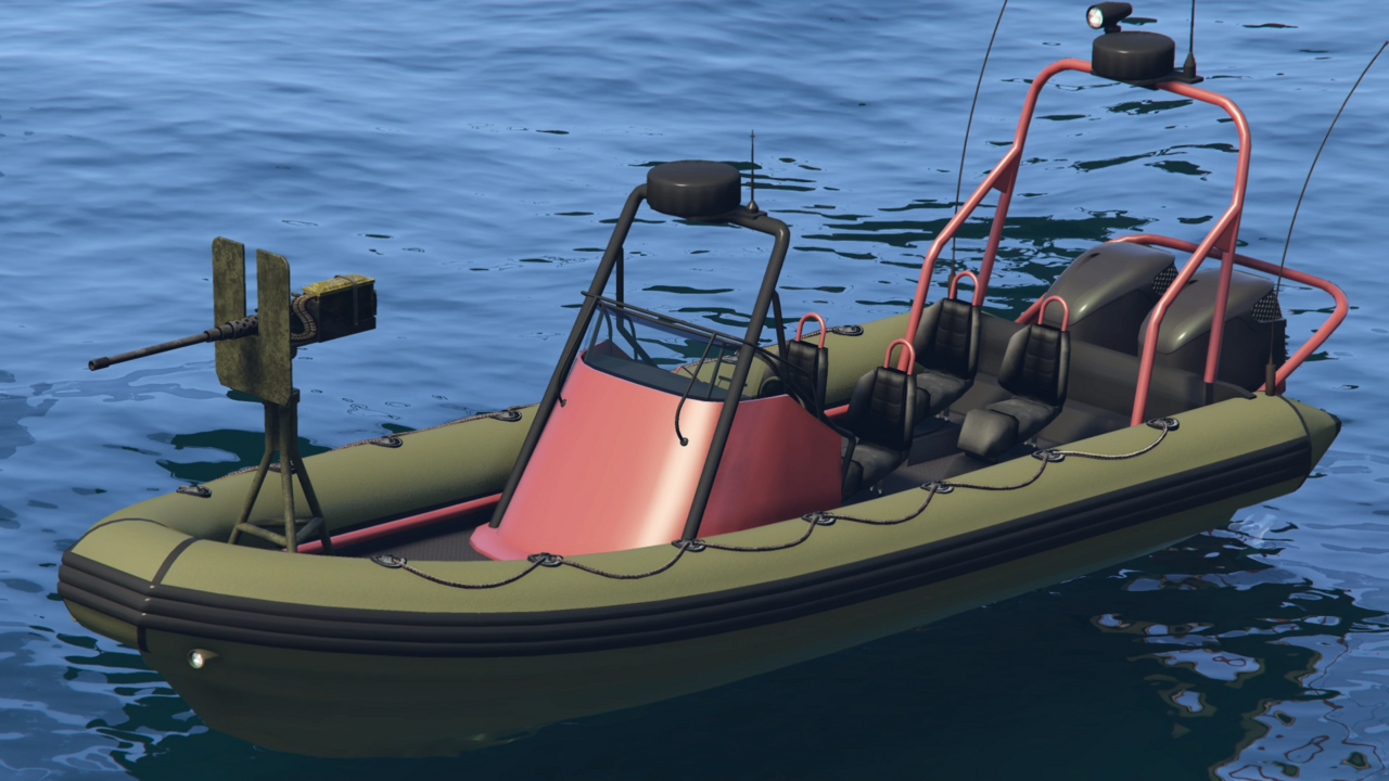 The Nagasaki Armed Boat in GTA Online. 