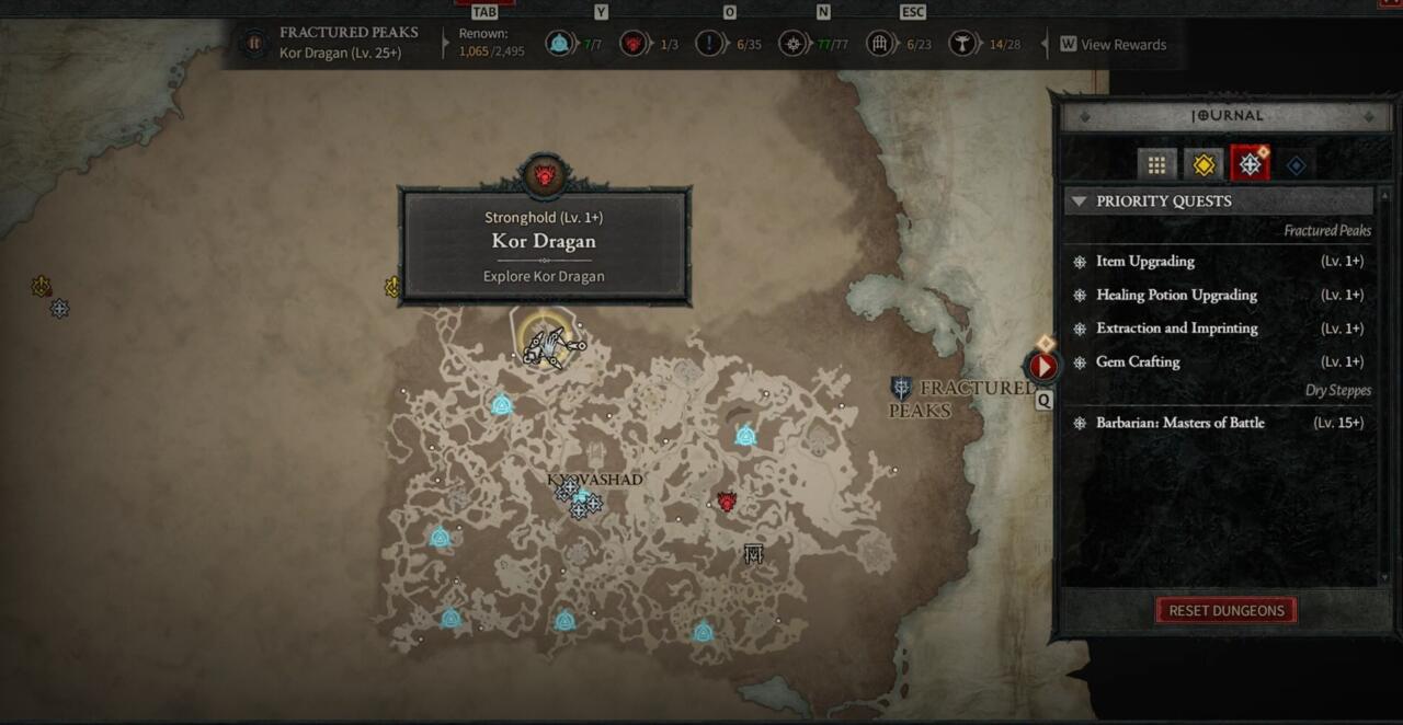 Kor Dragan is a Stronghold that is mainly for level 25 players in the beta. 