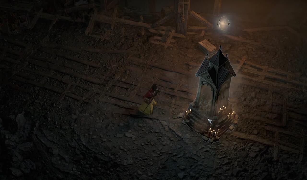 An example of an Artillery Shrine in Diablo 4. 