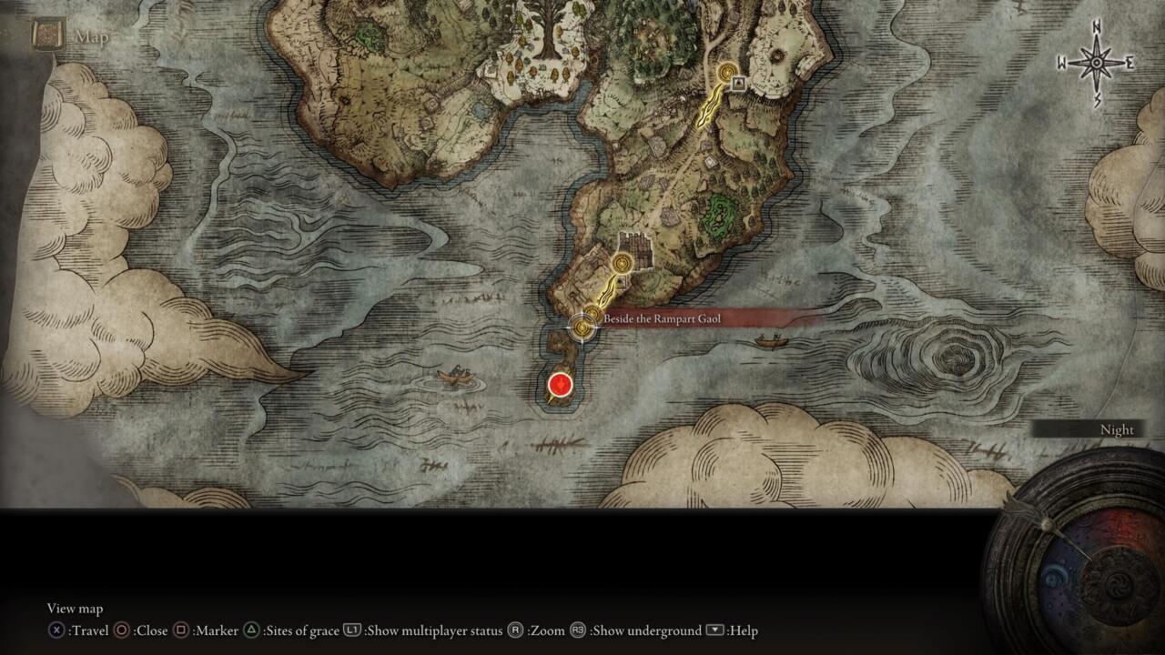 To find the Gafted Blade Greatsword, take the main road south from Limgrave, and don't stop until you get there!