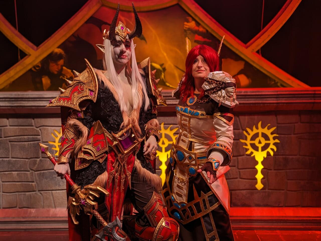 Denathrius and  Blood Elf Priest - World of Warcraft
