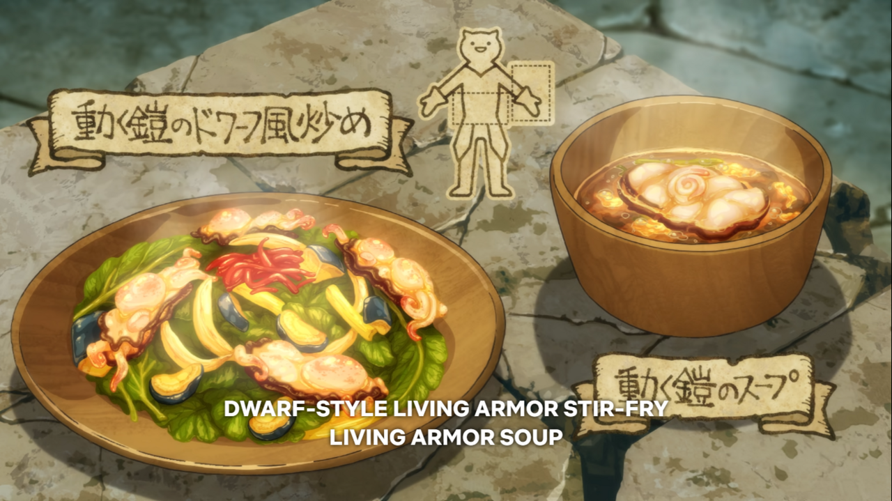 4. Dwarf-Style Armor Stir-Fry Living Armor Soup / Grilled Living Armor / Steamed Living Armor - Episode 3