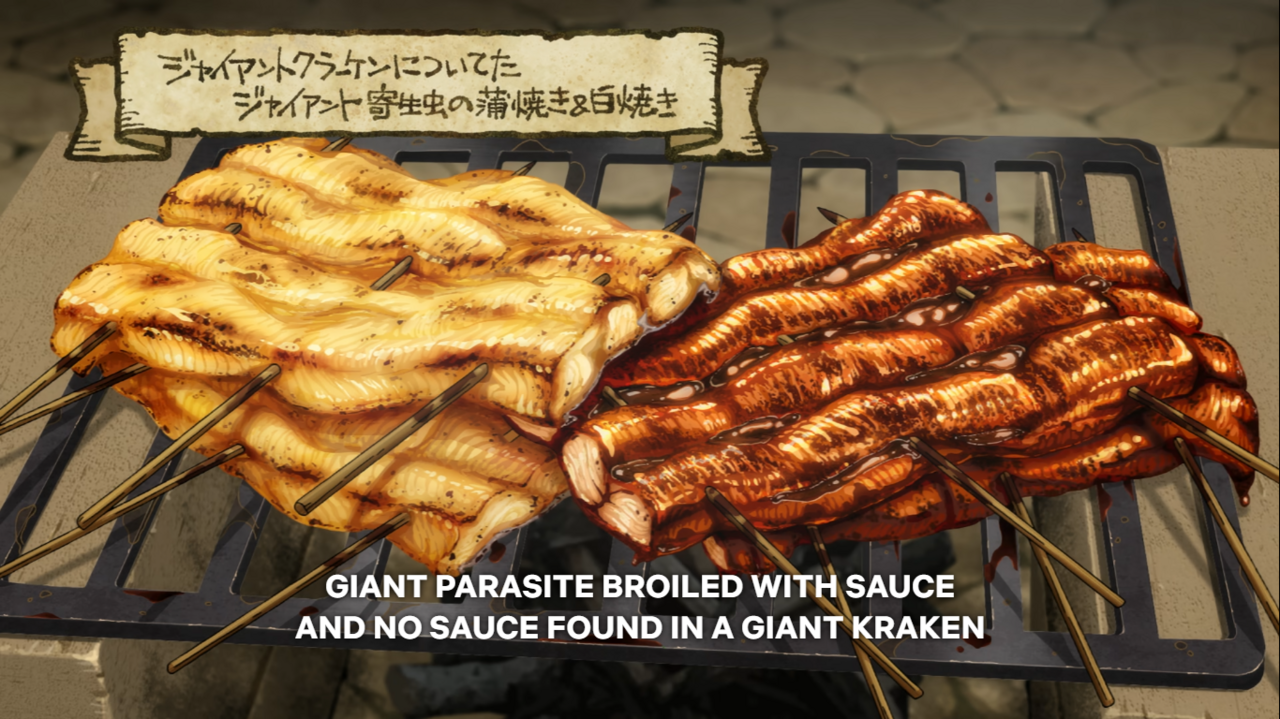 7. Giant Parasite Broiled With Sauce And No Sauce Found In A Giant Kraken - Episode 7