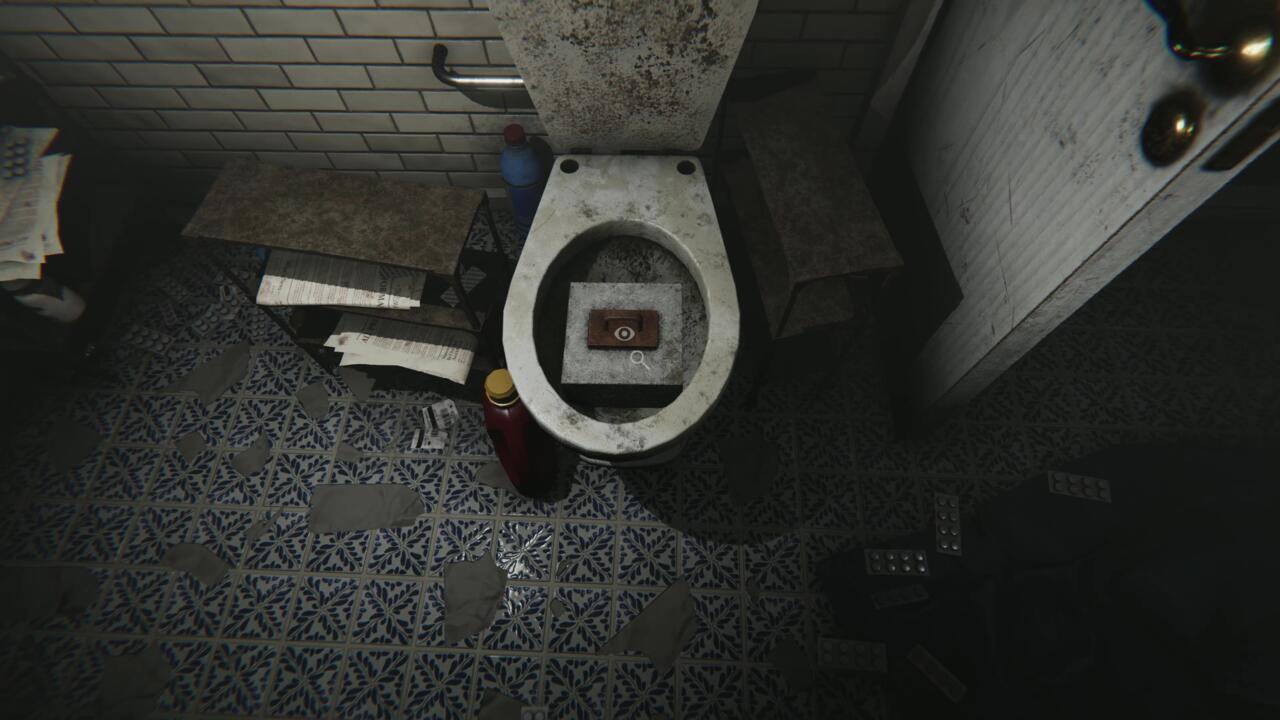 I hate it when I drop my cinderblock in the toilet.