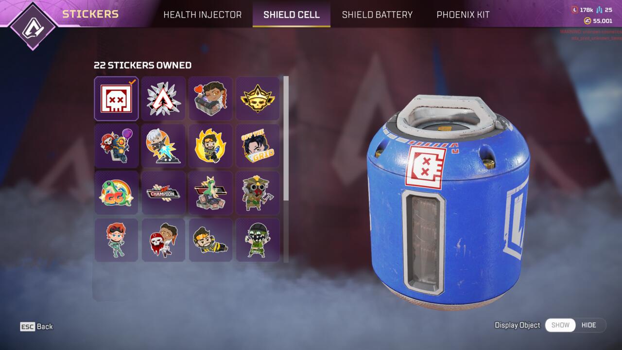 Stickers can be applied to healing items, and will be visible when the item is in use.