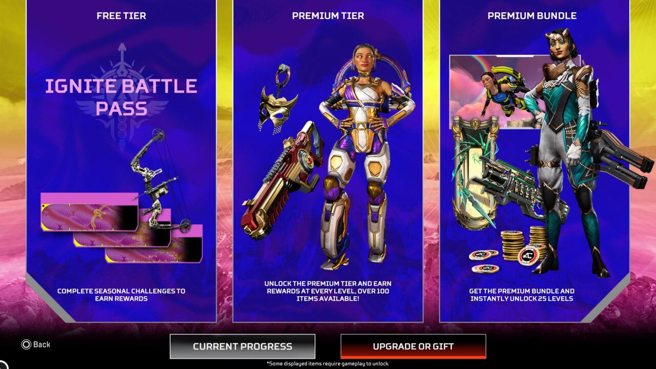 Battle pass purchase options