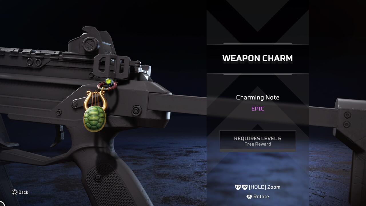 Charming Note weapon charm