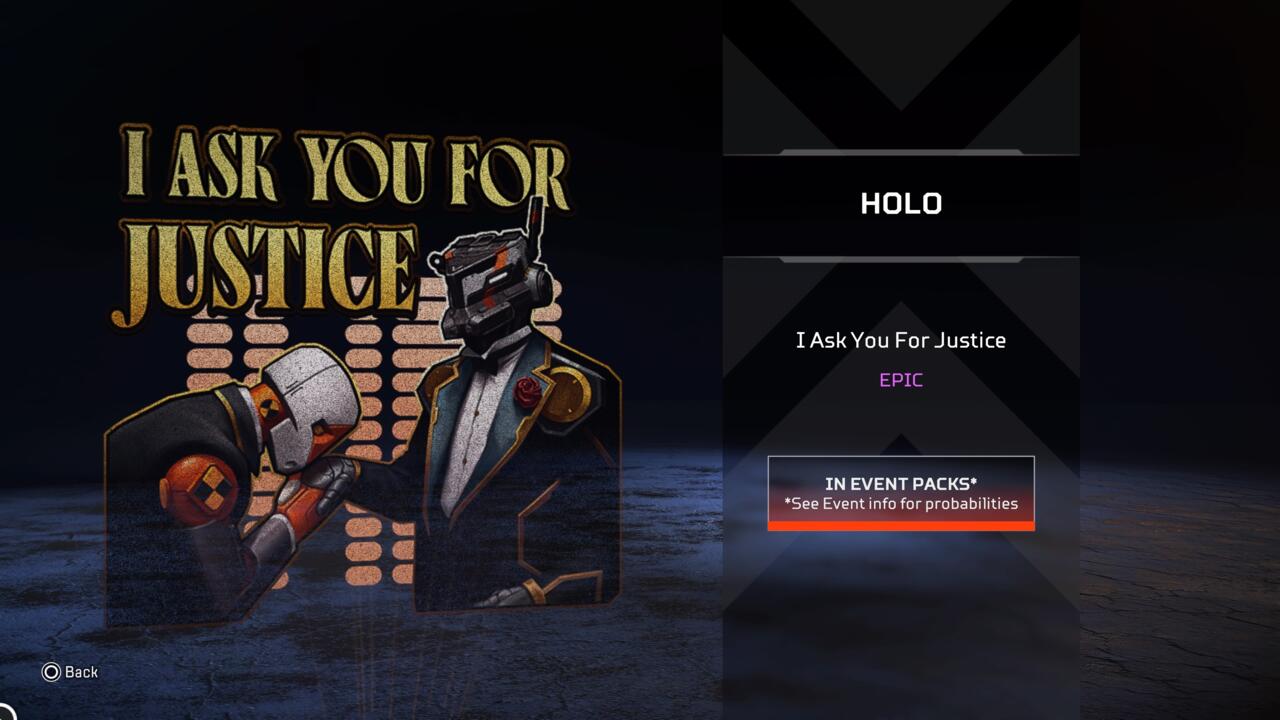 I Ask You For Justice holospray