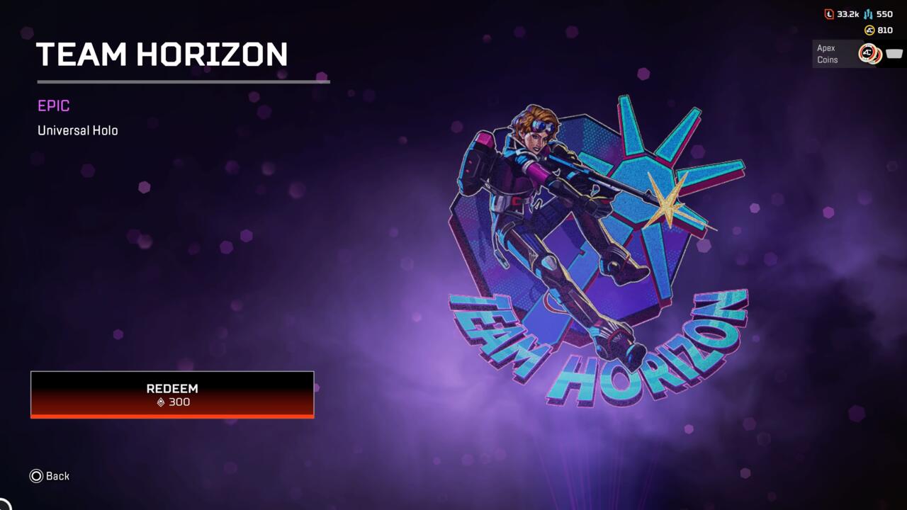 Team Horizon holospray