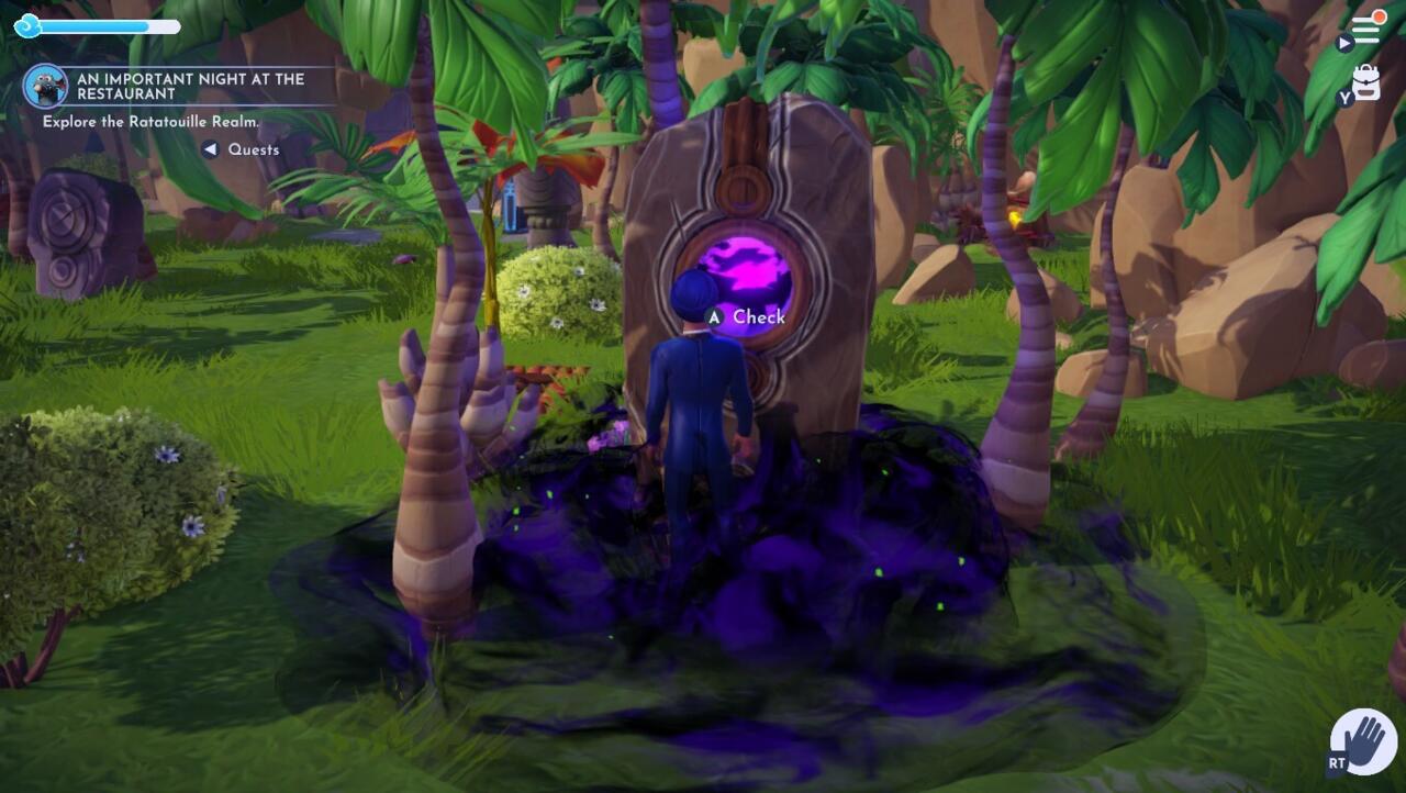 By interacting, and placing the newly found Orb of Power, you can quell The Forgotten on Dazzle Beach.