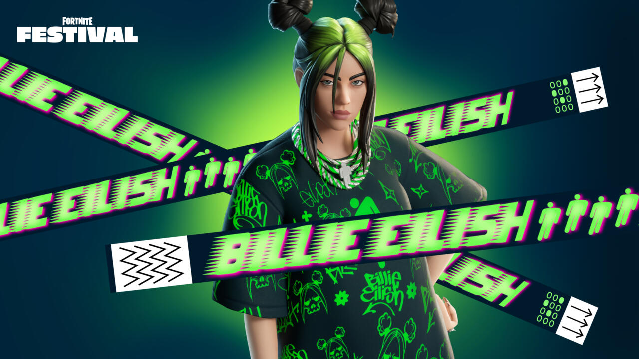 The Ultraviolet style for the Green Roots Billie skin is exclusive to the Season 3 Festival Pass.