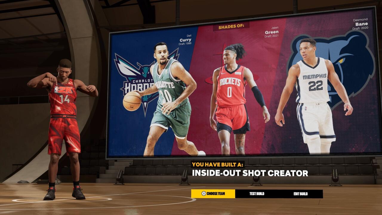 Look out for the inside-out shot creator when building an SG.