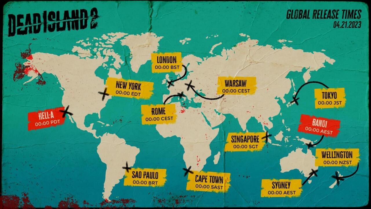 Dead Island 2 Global Launch Times è stato rivelato ed è già disponibile in Nuova Zelanda