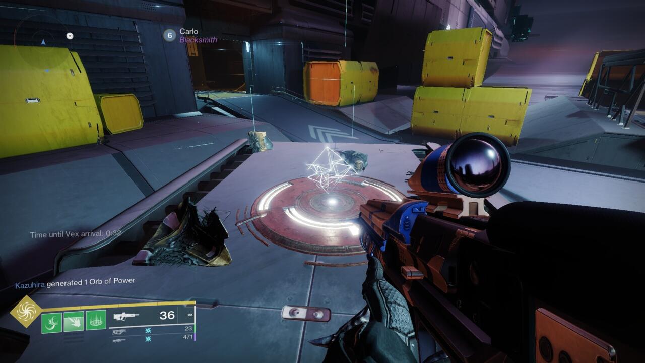 There is a floating shape on top of the plates - once you shoot them, the shape will break, indicating that it counted for the timed event.