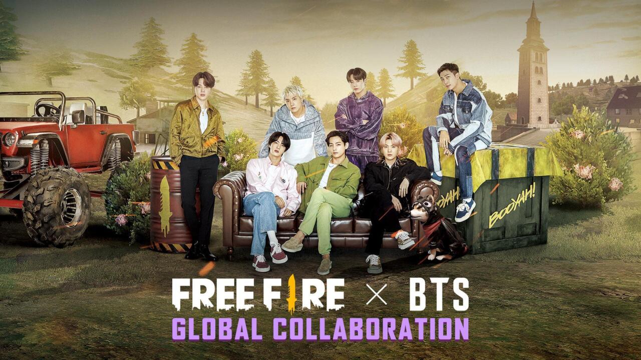 BTS joins the battle royale in this new partnership with Garena Free Fire.